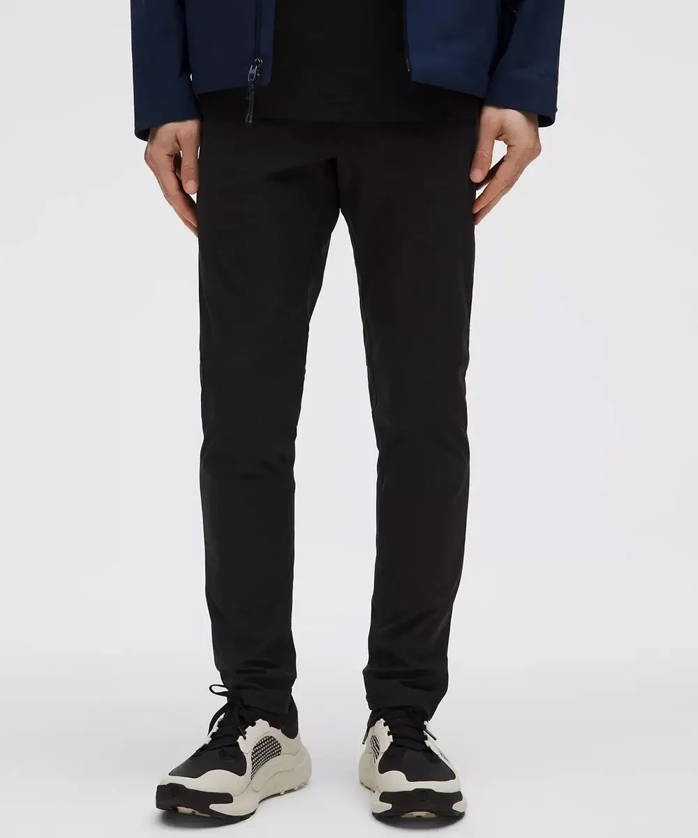 Lululemon ABC Slim Fit 5 Pocket Pant Mens 36x29 Black Warpstreme Stretch Casual